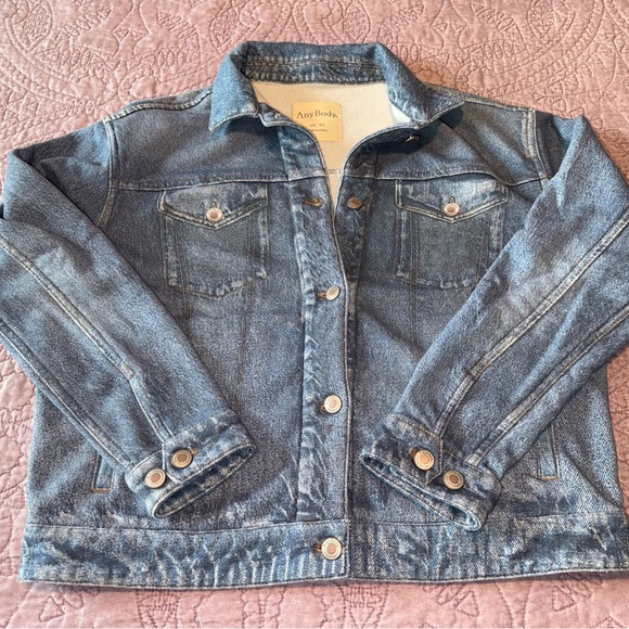 Faux Blue Denim Jacket - Picture 10 of 13